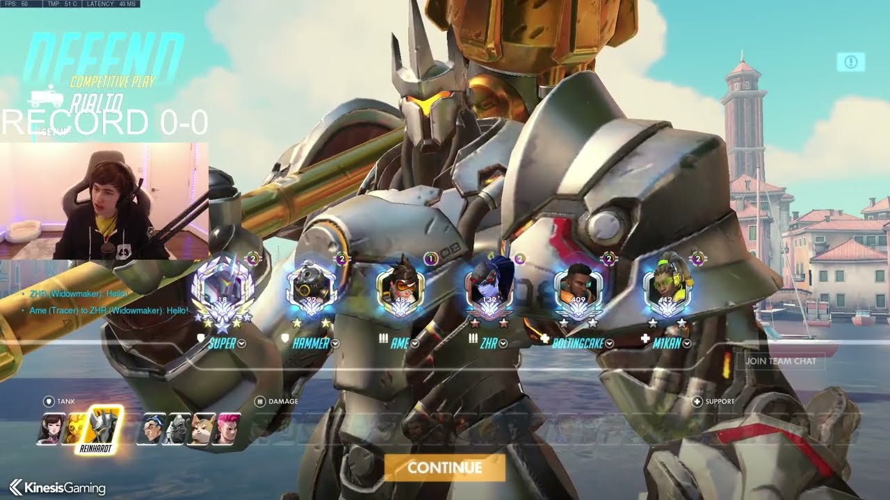 SUPER REINHARDT GAMEPLAY OVERWATCH SEASON 32 TOP 500