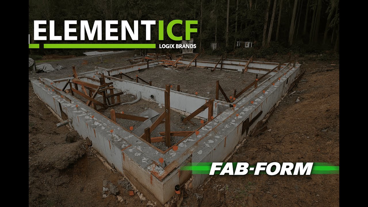 #2 Строительный элемент: несущая стена из пенобетона (ICF) поверх фундамента FastFoot