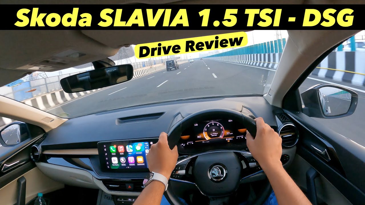 Skoda Slavia 1.5 TSI Automatic Drive Review - Performance, Comfort & Mileage ? Detailed Review !!