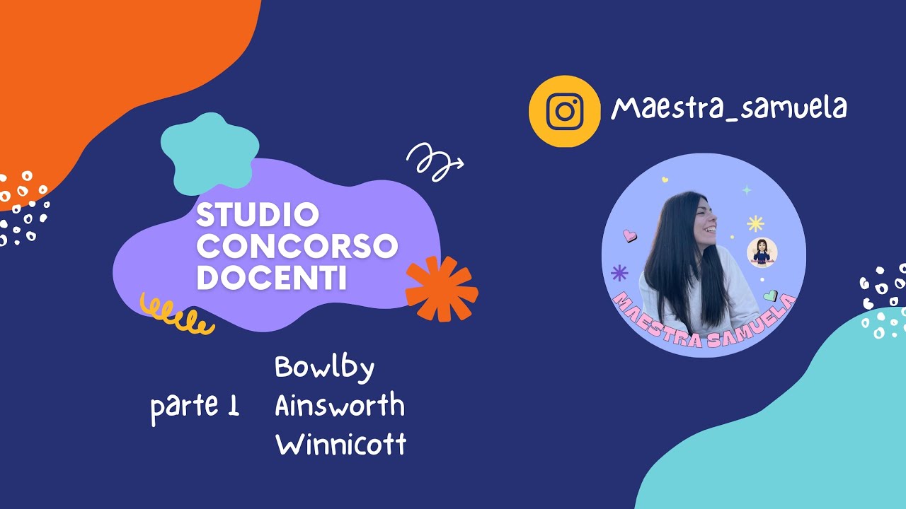 Concorso Docenti PNRR3: Bowbly, Ainsworth, Winnicott  | Video + Quiz