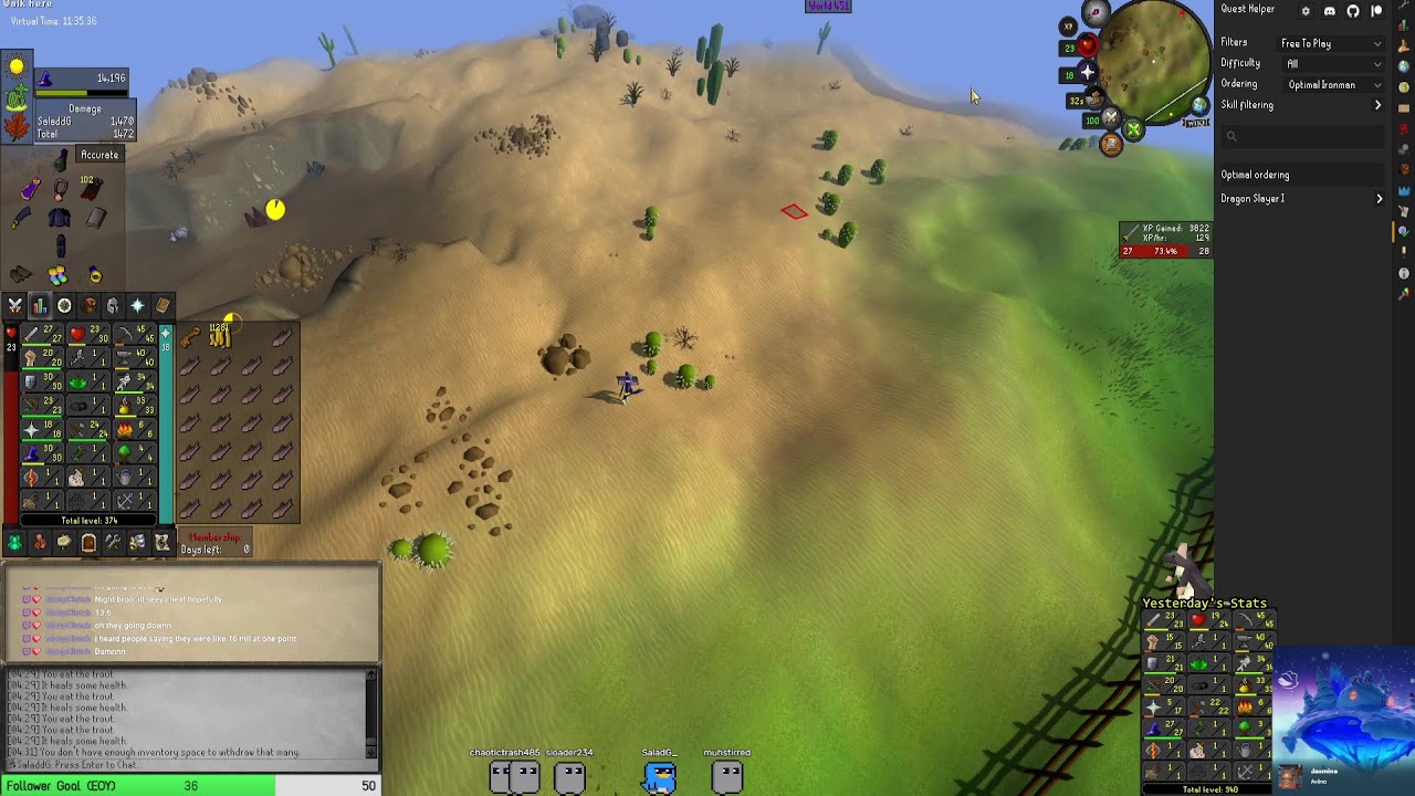 [DAY 9]] OSRS Ironman to grind and sleep to | Old School RuneScape