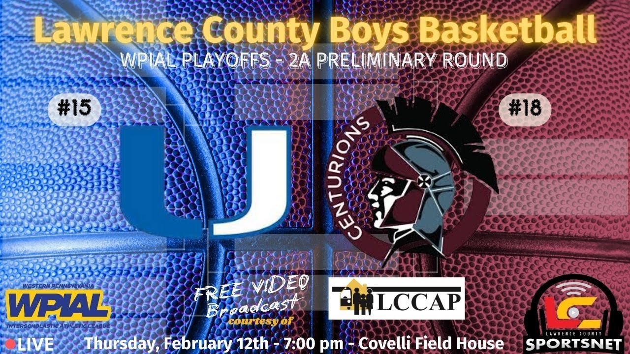 #15 Union Scotties vs. #18 GCC Centurions - Boys Basketball - WPIAL 2A Prelim. Rd.  - Feb. 12, 2026