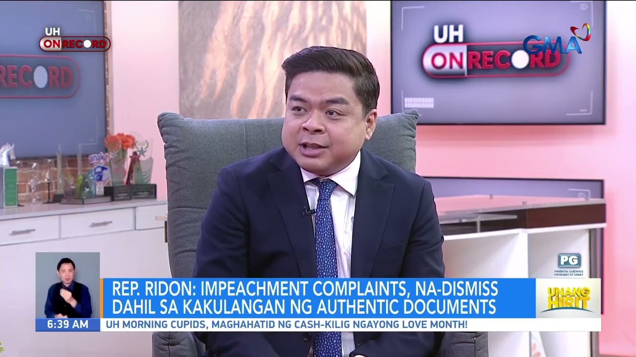 Rep  Ridon: Kailangan nating maging legalistic, impeachment process ito eh | Unang Hirit