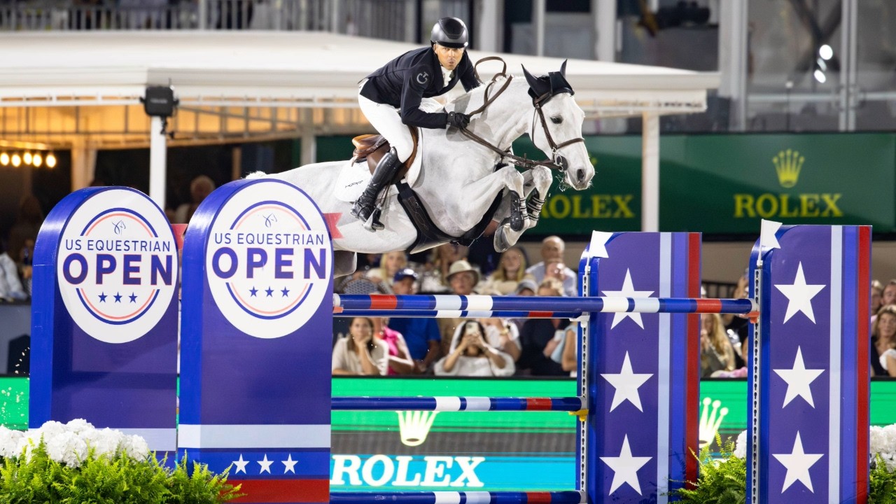 Кент Фаррингтон и Грейя | Гран-при США по конному спорту Rolex CSI5* с призовым фондом 1 000 000 ...