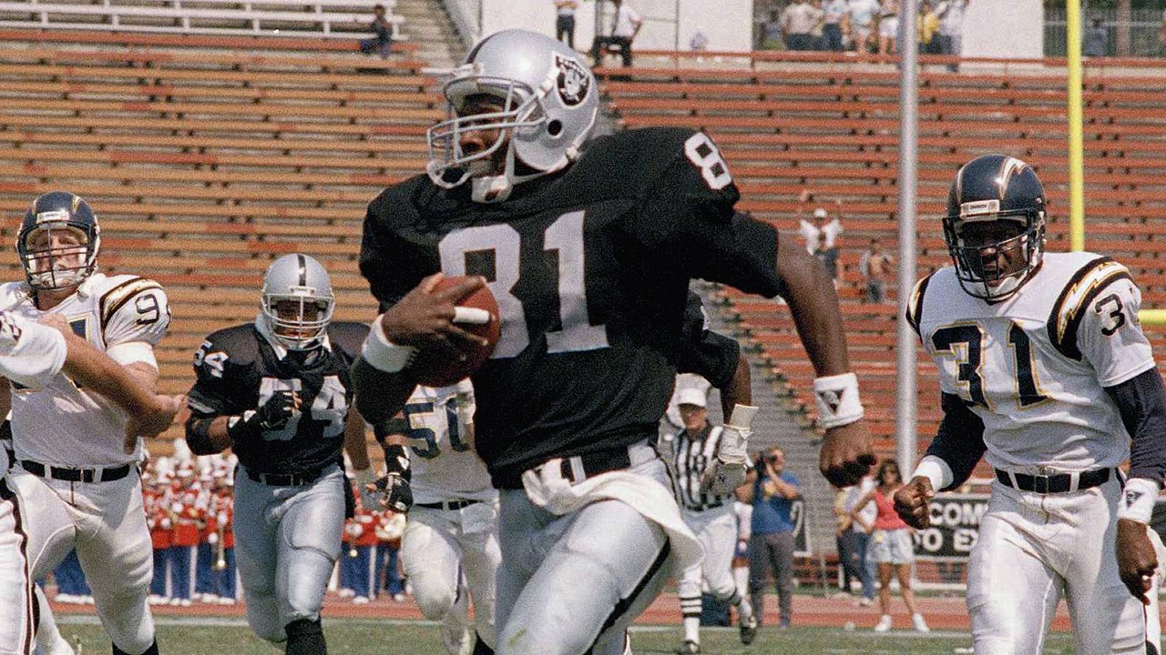 Tim Brown takes it to the house on his FIRST NFL play!