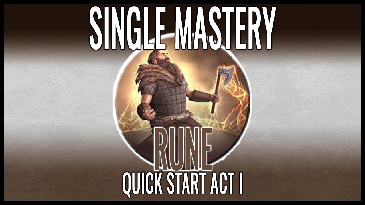 Мастерство руны Titan Quest Single - Акт 1 Быстрый старт