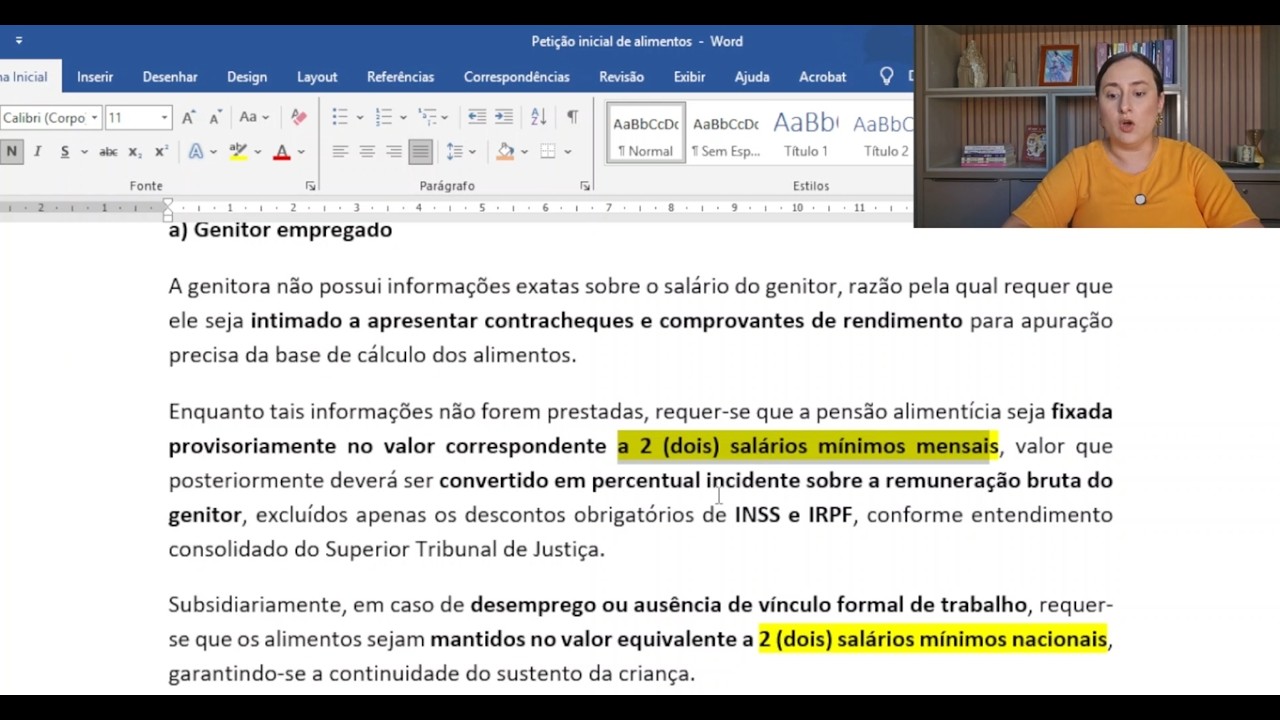 Petição inicial de alimentos perfeita - 2026