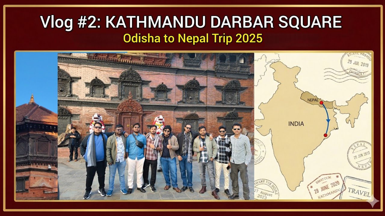 Kathmandu Durbar Square & Thamel Market 🏛️🛍️ | Nepal | 2 Dec 2025 | Odia Vlog