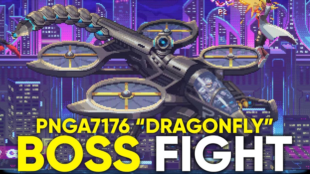 Neon Inferno - Mission 6: Dragonfly BOSS Fight Gameplay