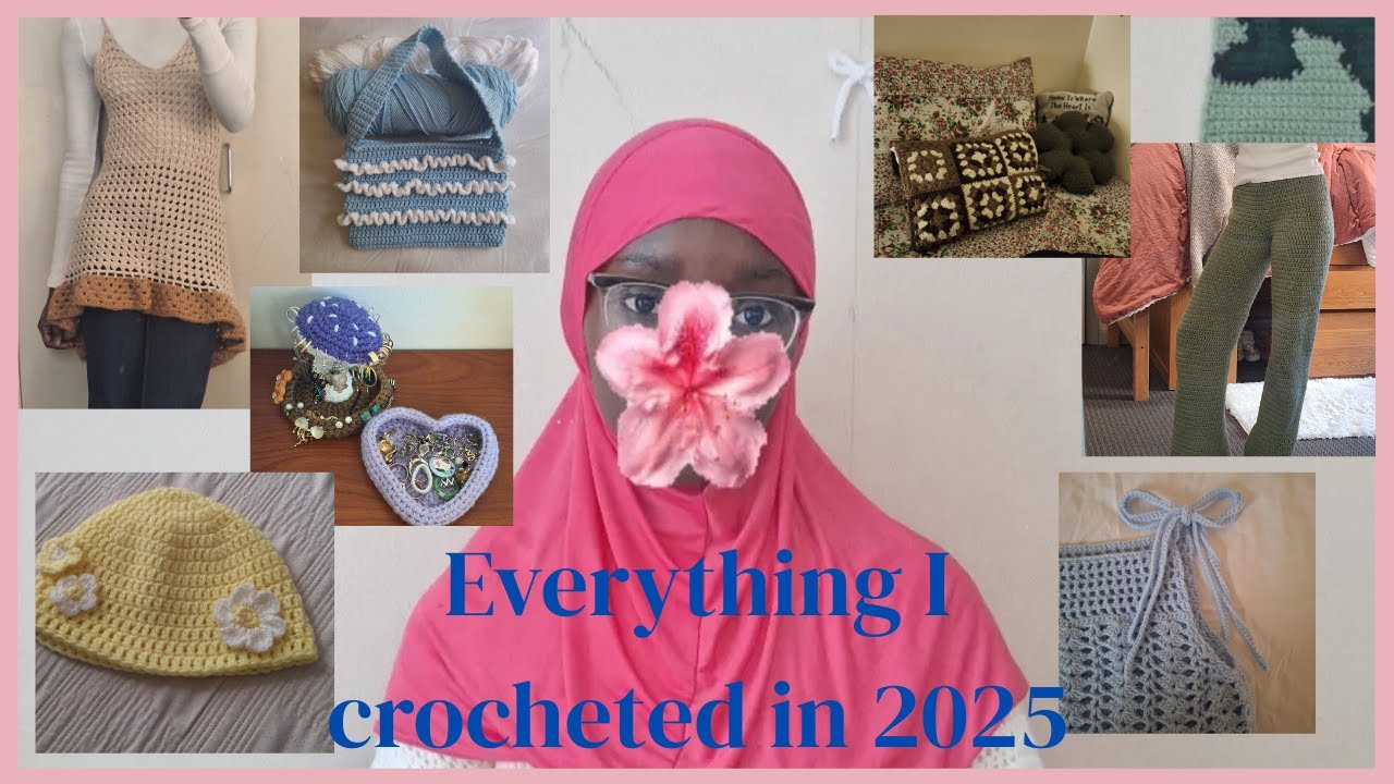 Everything I crocheted in 2025 👜👗 (first video)