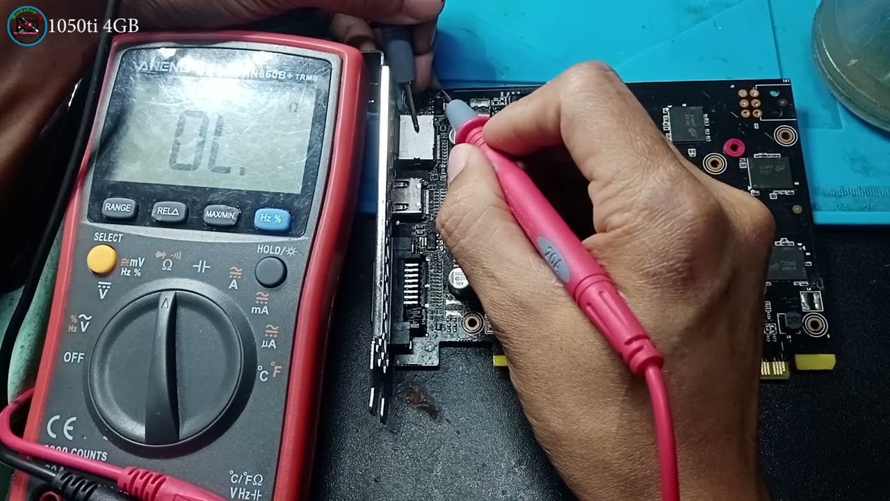 1050ti 4GB Video Card Repair -  vRam issue and problematic repair(solved)