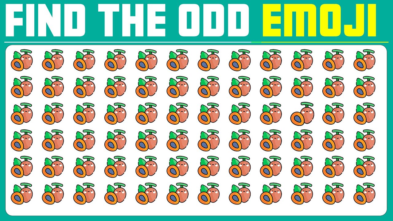Challenge Your Observation Skills! Can You Find the ODD Emoji Out? | Emoji Quiz!  EP:373