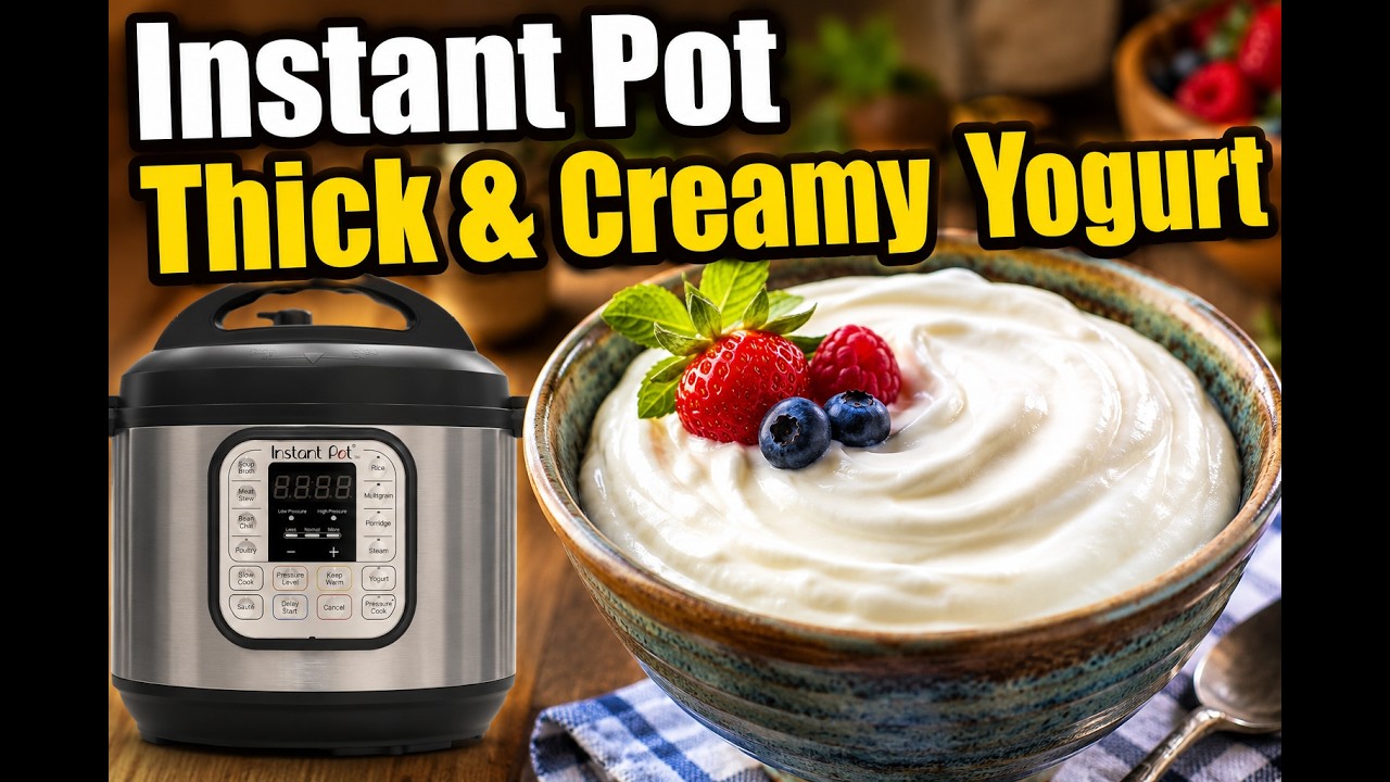 Worlds Best Homemade Yogurt   Crock-Pot Express - Instant Pot - Cold Start Dump and Go