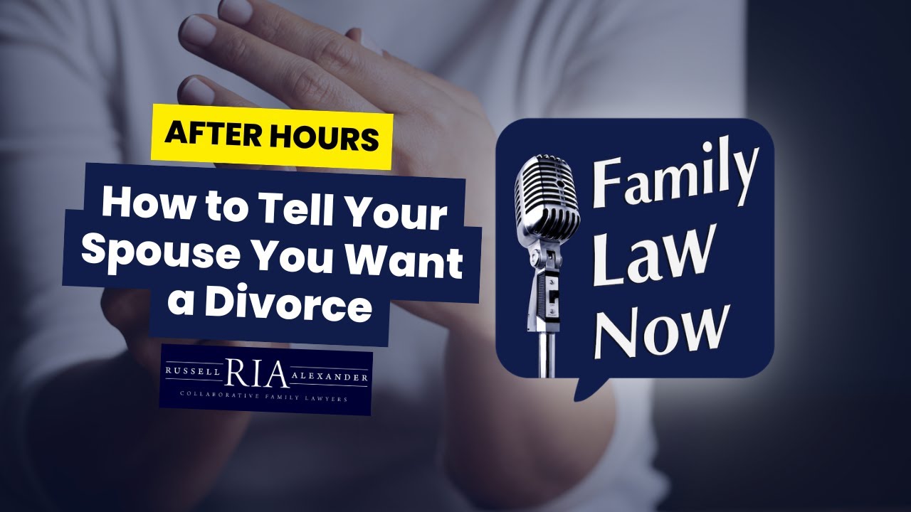 How to Tell Your Spouse You Want a Divorce
