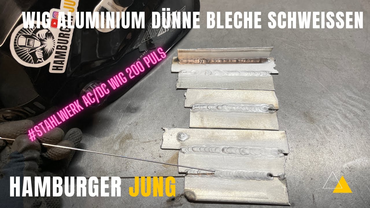 Stahlwerk AC/DC WIG 200 Puls Impulsschweißen bei dünnen Aluminiumblechen