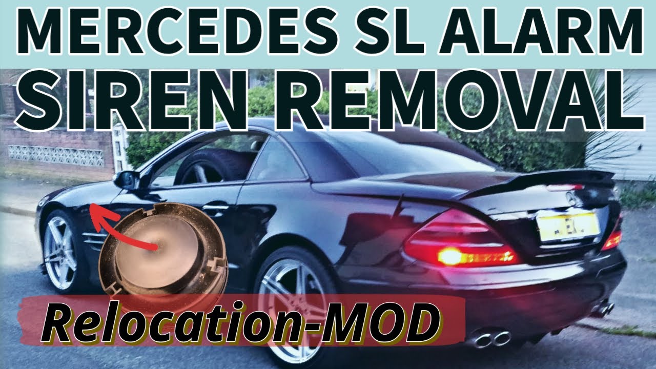 Снятие и установка сирены сигнализации Mercedes SL