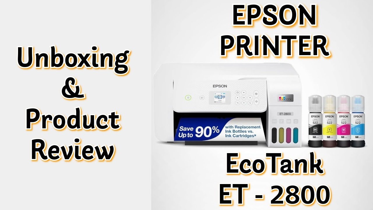 Распаковка и обзор принтера Epson EcoTank ET 2800!