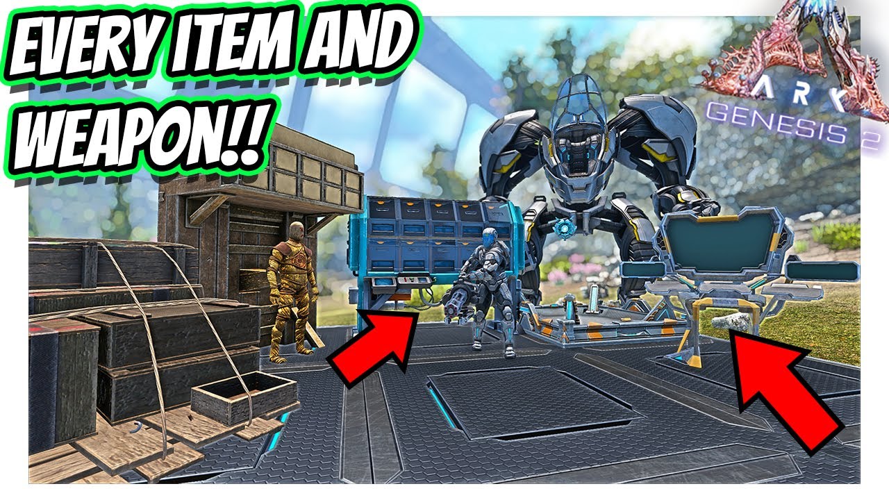 ARK GENESIS 2 EVERY NEW WEAPON & ITEM, HOW THEY WORK AND WHAT THEY DO!! || Ark Survival Evolved!