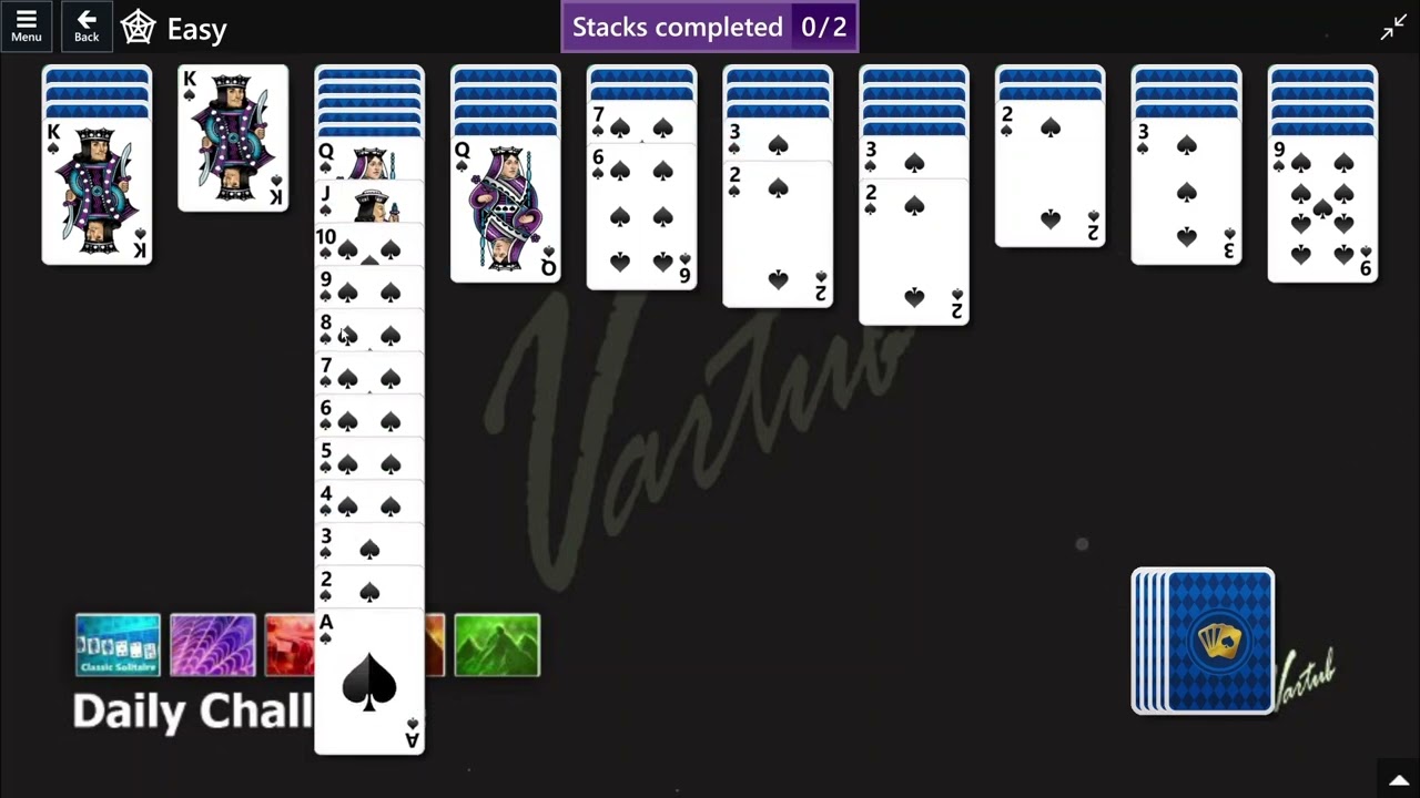 Microsoft Solitaire Collection - Spider | Daily Challenge August 4th 2022