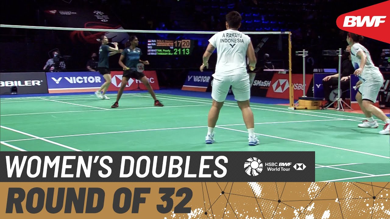 VICTOR Denmark Open 2021 | Polii/Rahayu (INA) [4] vs Tan/Thinaah (MAS) | Round of 32