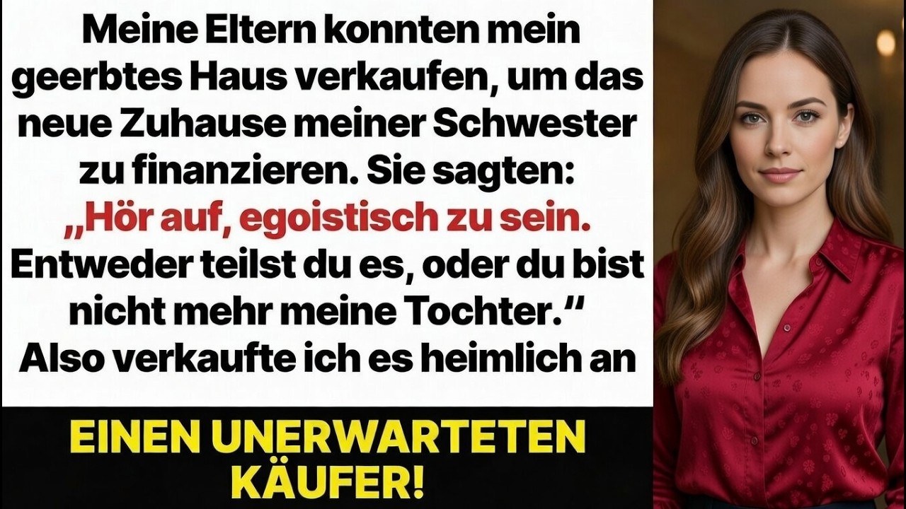 Meine Eltern verlangten, dass ich mein Haus an meine Schwester verkaufe – doch ihr CEO hatte schon