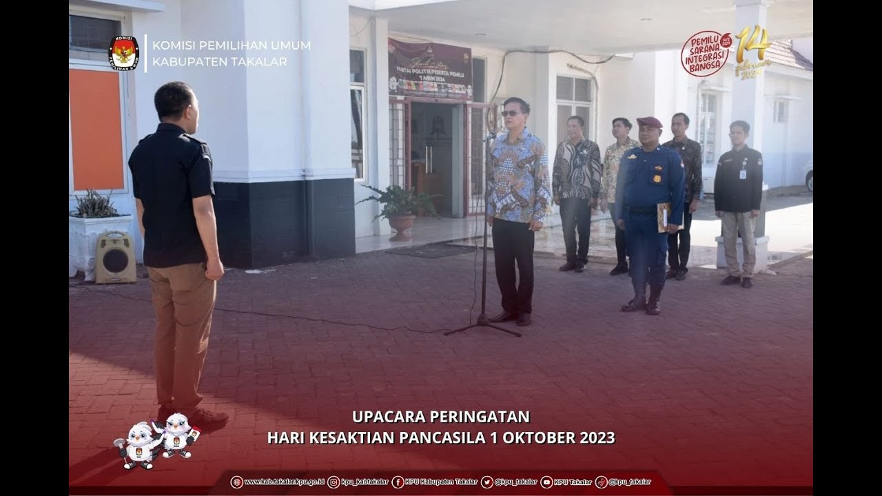 Upacara Hari Kesaktian Pancasila KPU Takalar