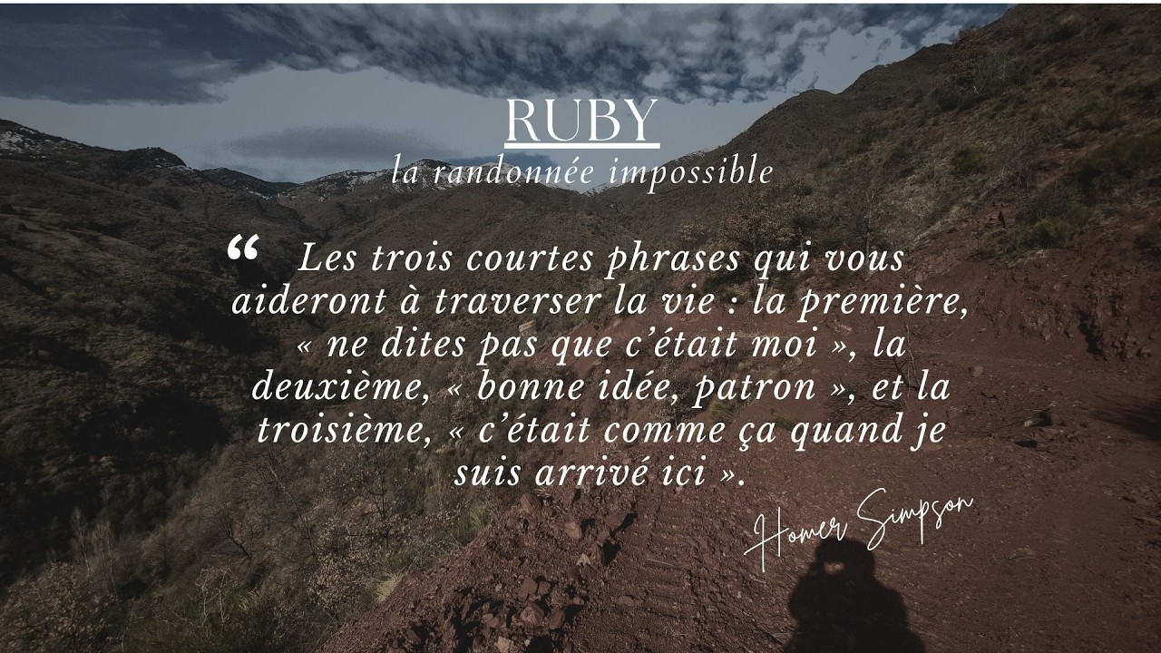 Ruby, la rando fermée (travaux et éboulement)