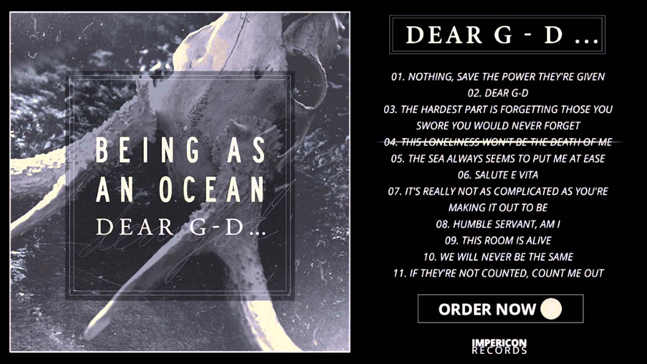 Being As An Ocean - DEAR G-D Official Album Stream