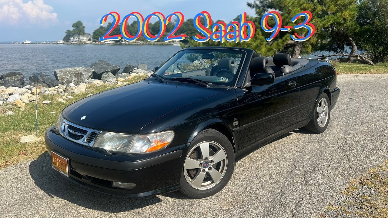 2002 Saab 9-3 SE Convertible Startup, Walkaround, Test Drive & Full Tour