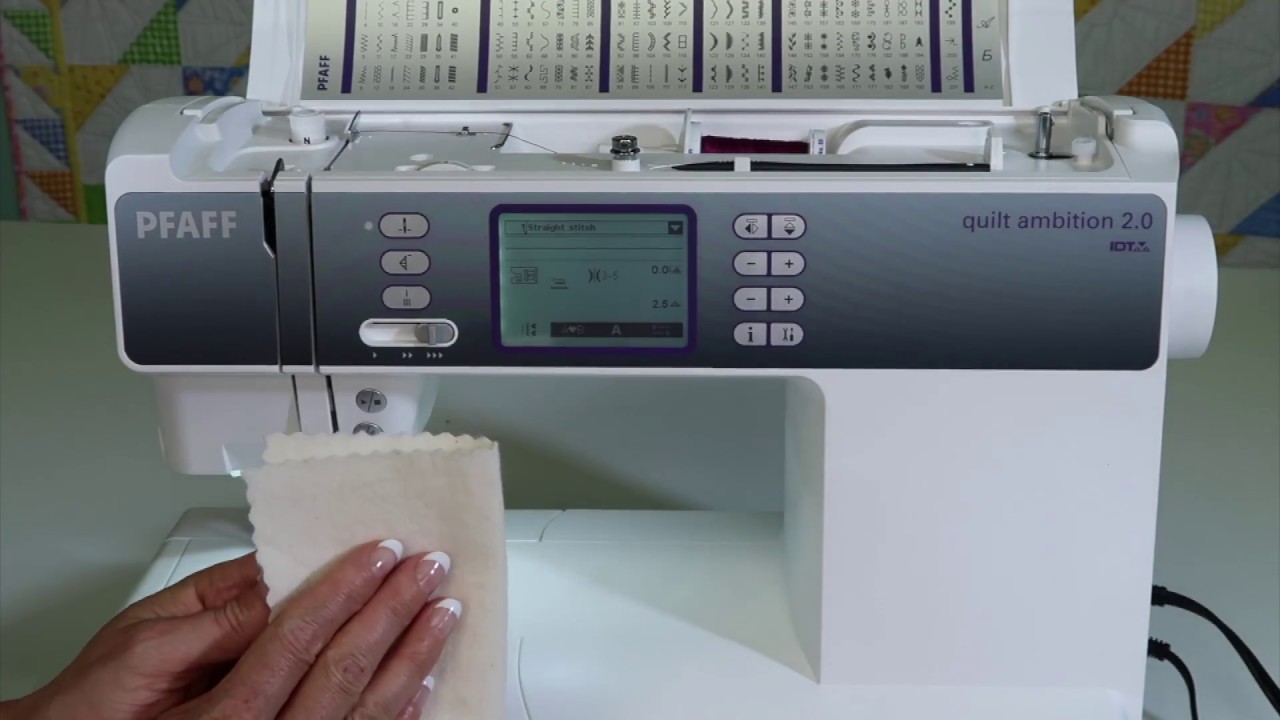 Pfaff quilt amhibition 2.0 3 Заправка нити и намотка шпульки