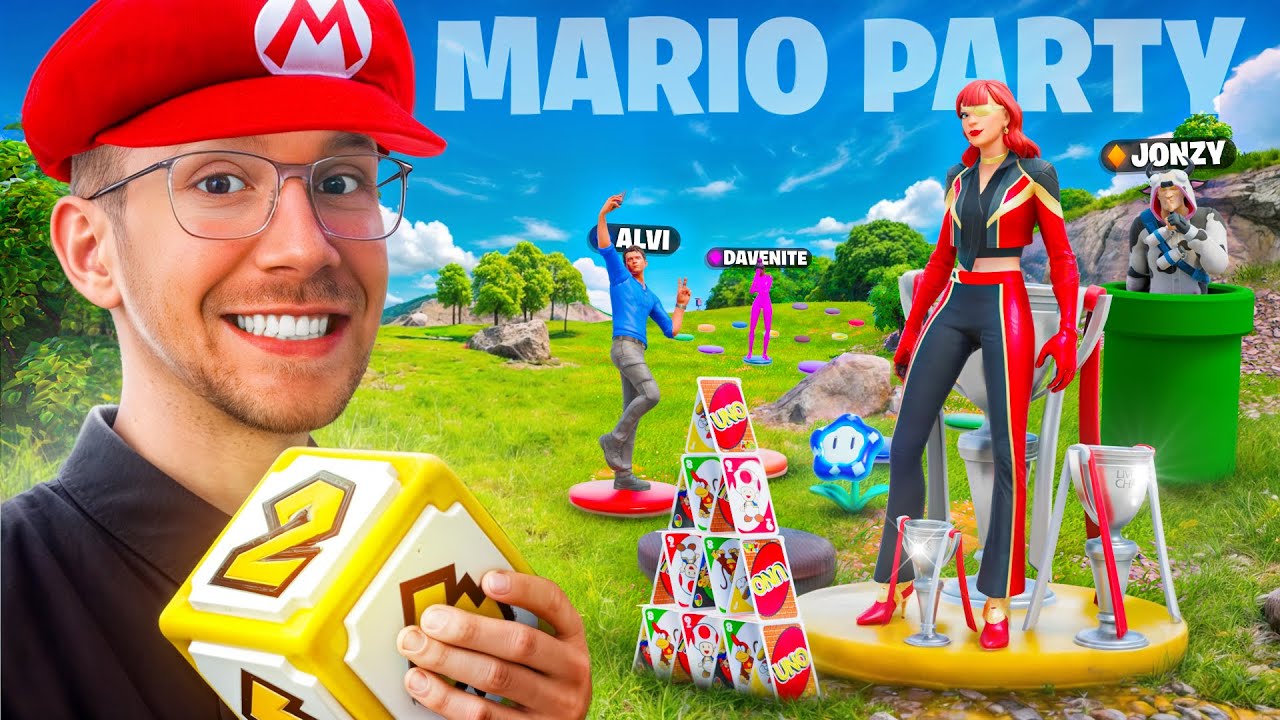 MARIO PARTY IN FORTNITE MIT YOUTUBERN! 🎲 2.0 (eskaliert komplett)