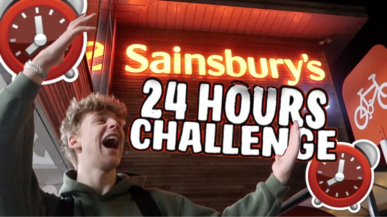 24 HOUR OVERNIGHT CHALLENGE IN SAINSBURY'S! ⏰ *SUCCESS*