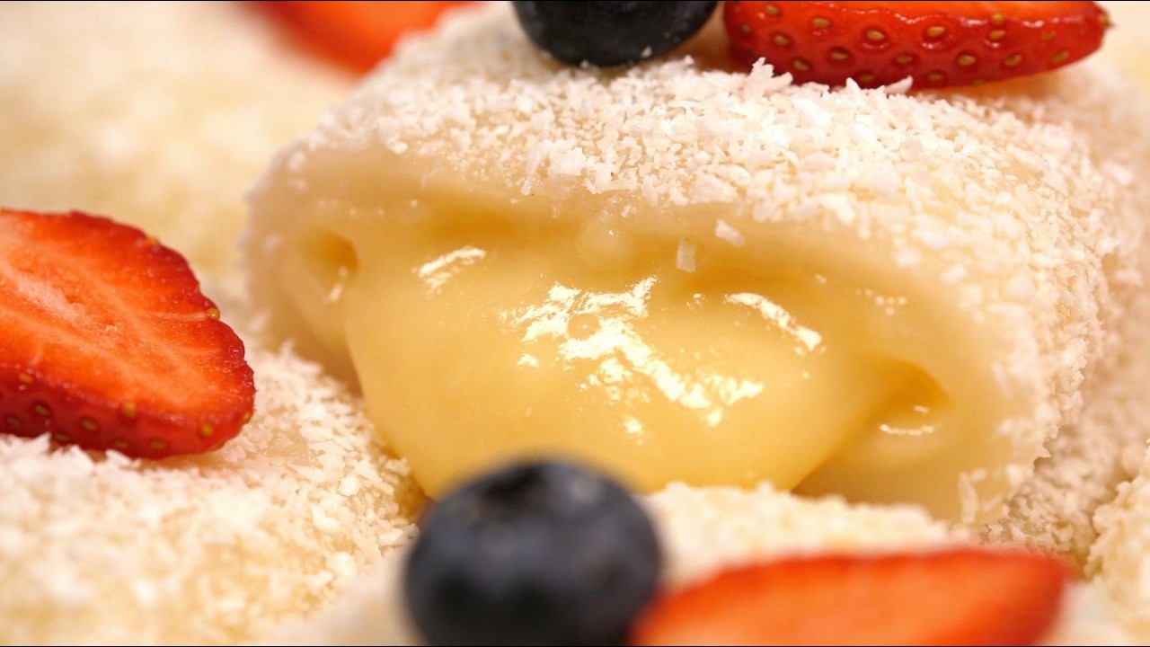 🔥LIVE yummy Fruit Cheese Mochi #satisfyingvideo #streetfood #yummy