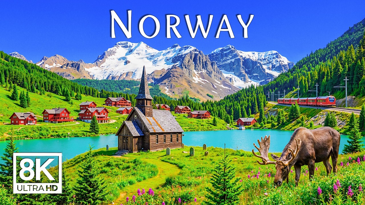 Norway 8K UHD | Majestic Fjords, Snowy Peaks & Incredible Nordic Scenery