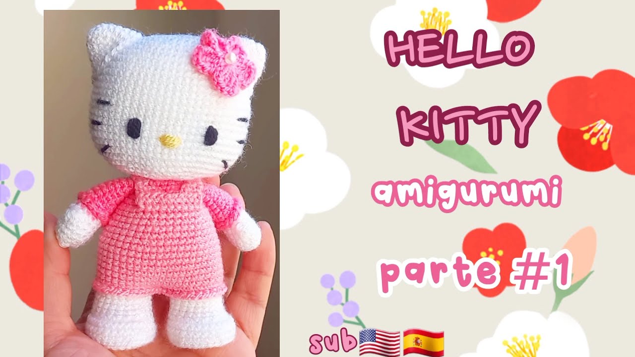 KELLO KITTY амигуруми/вязание крючком #лёгкая часть #1_ СУБ