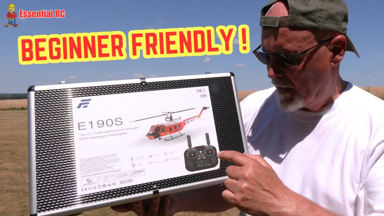 BEGINNER FRIENDLY ! Eachine E190S RC UH-1 Huey Heli with GPS RTH and Optical Flow LIDAR for Alt Hold