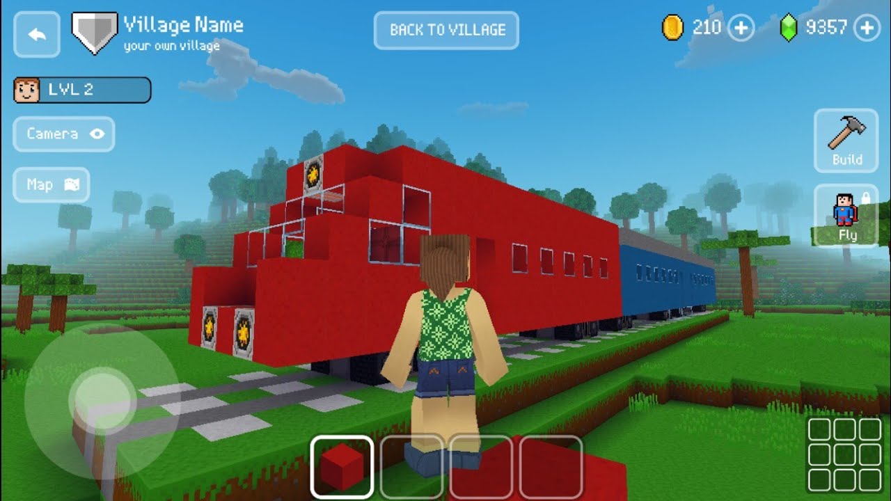 Block Craft 3D : Building Simulator Games For Free Gameplay #620 (iOS & Android) | Train on Rail