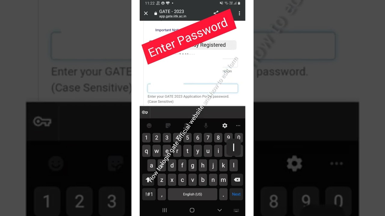 How to login or edit our gate registration form ? #shorts #gate2023