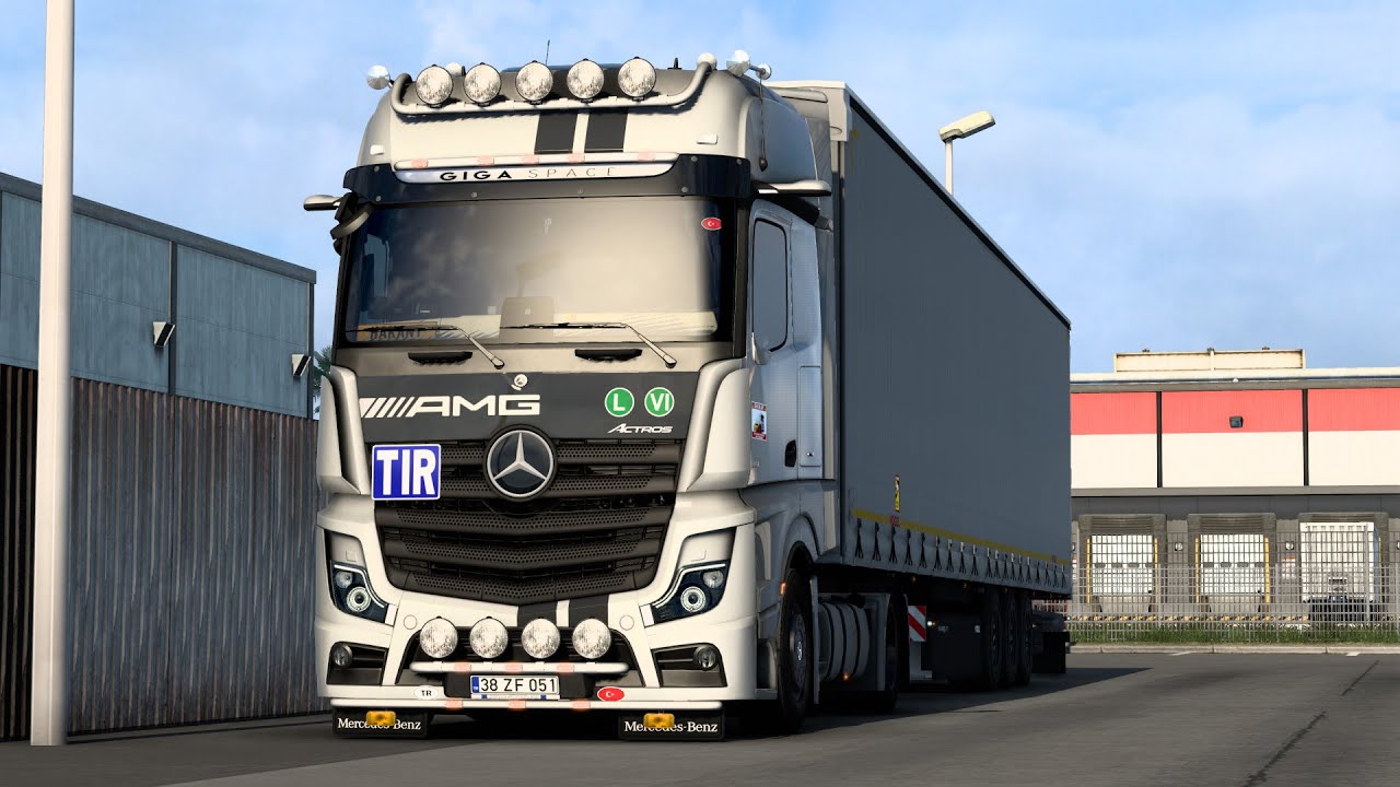ETS 2  | New Actros 1851 AMG ile Yollardayız !!! |1.47 Beta