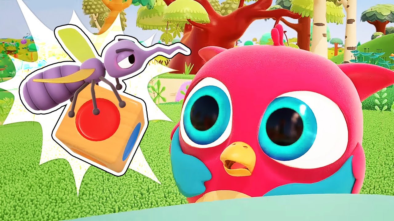 Un jeu de balance pour Hop Hop le petit hibou 🟡🔻🟦 Dessin anim&eacute; en fran&ccedil;ais pour les enfants