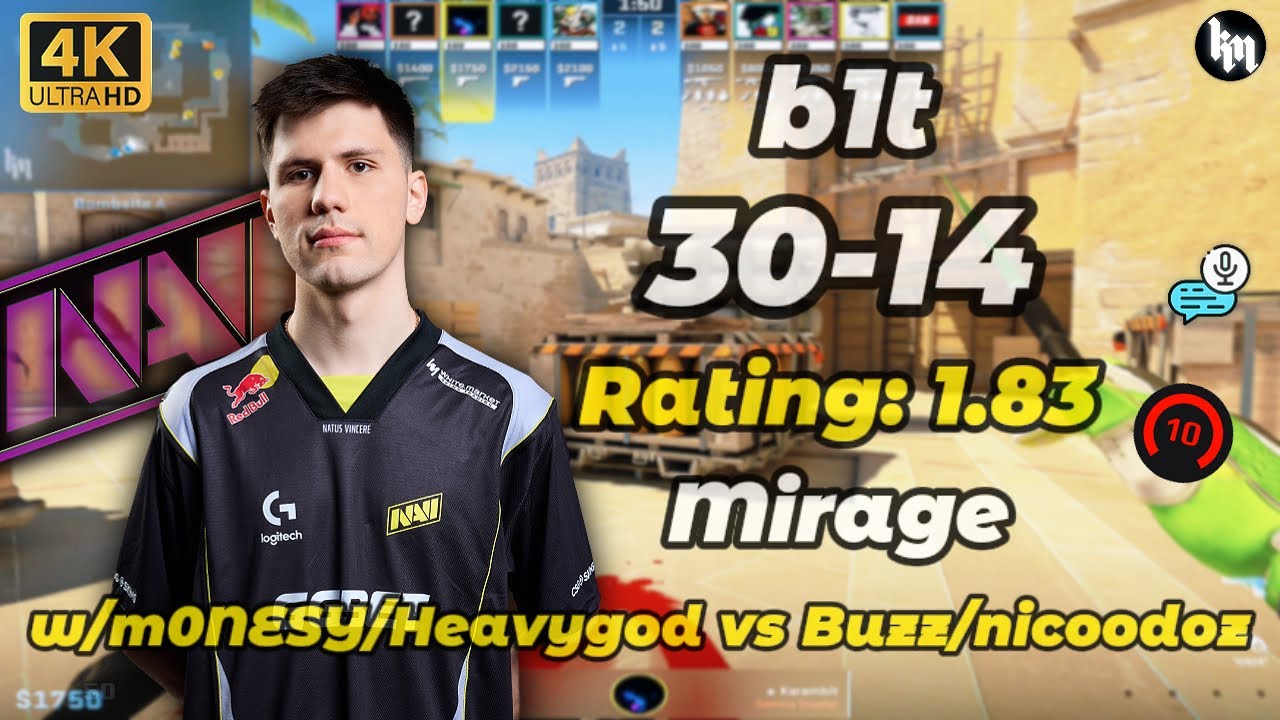b1t (30-14) w/m0NESY/Heavygod vs nicoodoz (mirage) | FACEIT 3385 Elo | Jan 2, 2026 | CS2 POV/DEMO