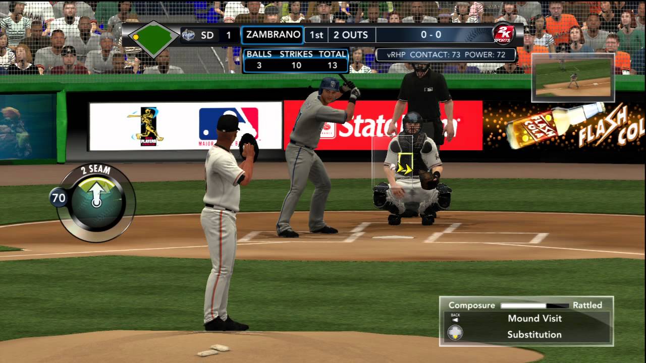 MLB 2K12 Gameplay: Miami Marlins vs. San Diego Padres