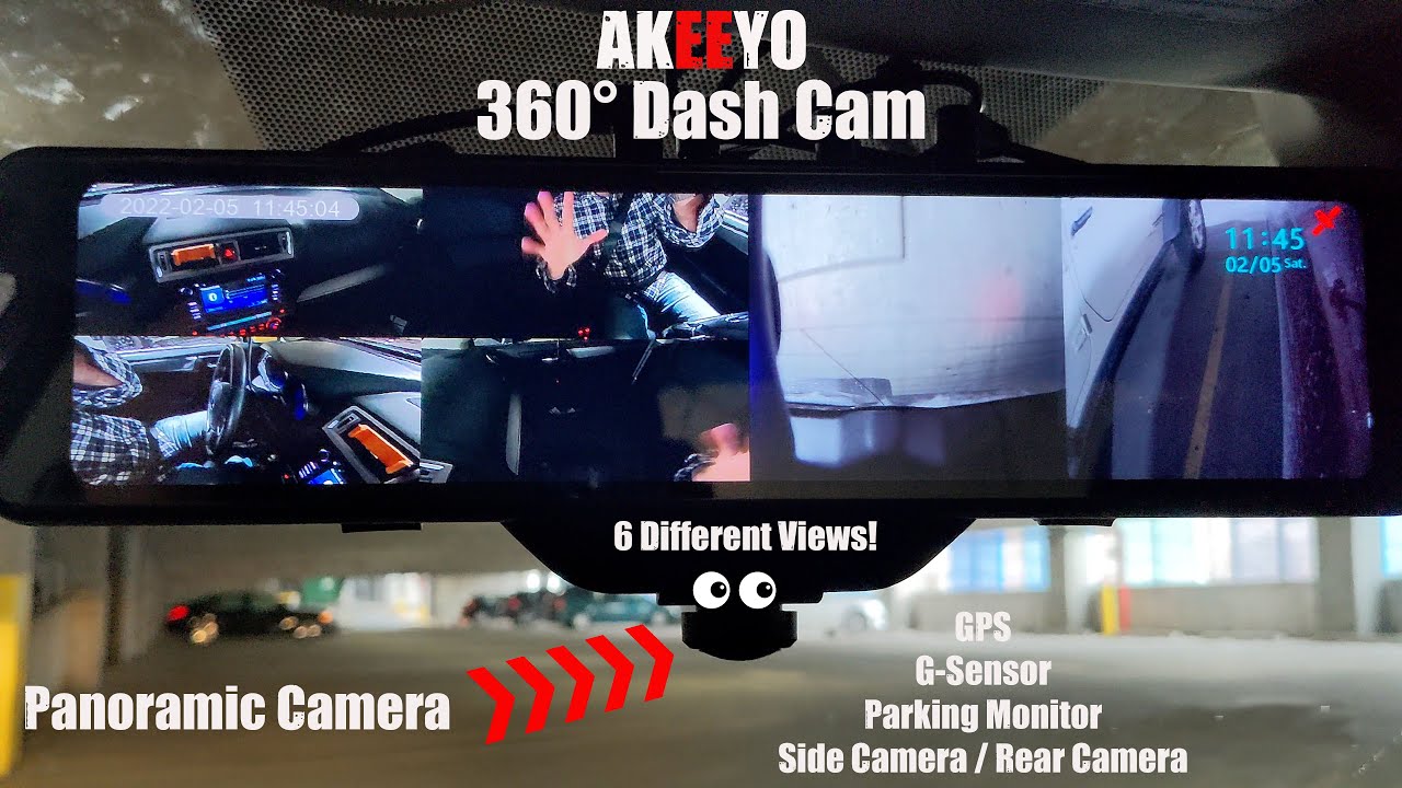 AKEEYO 360 Dash Cam : Perfect for UBER, LYFT or Taxi Drivers