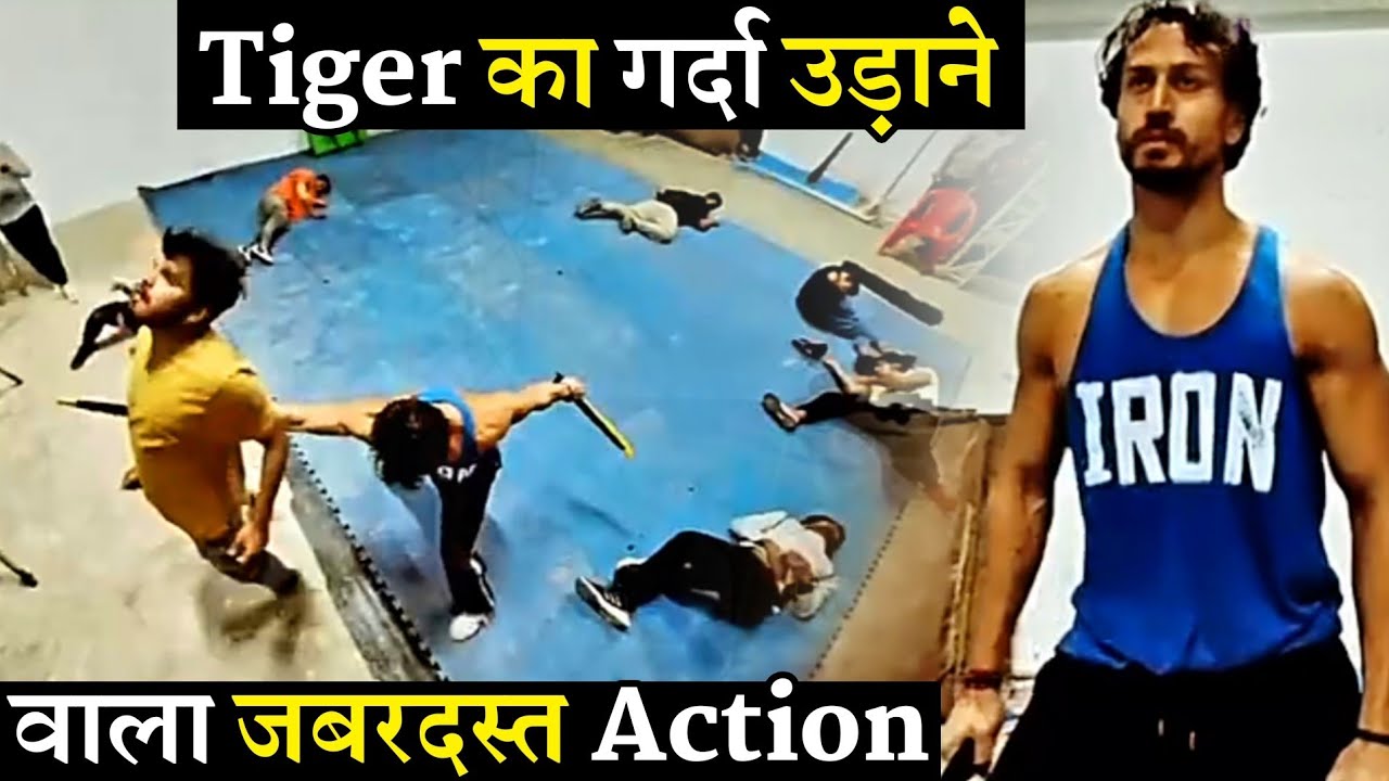 Tiger Shroff Super Amazing Fight With 1vs8 Double Sword Action Of Tiger