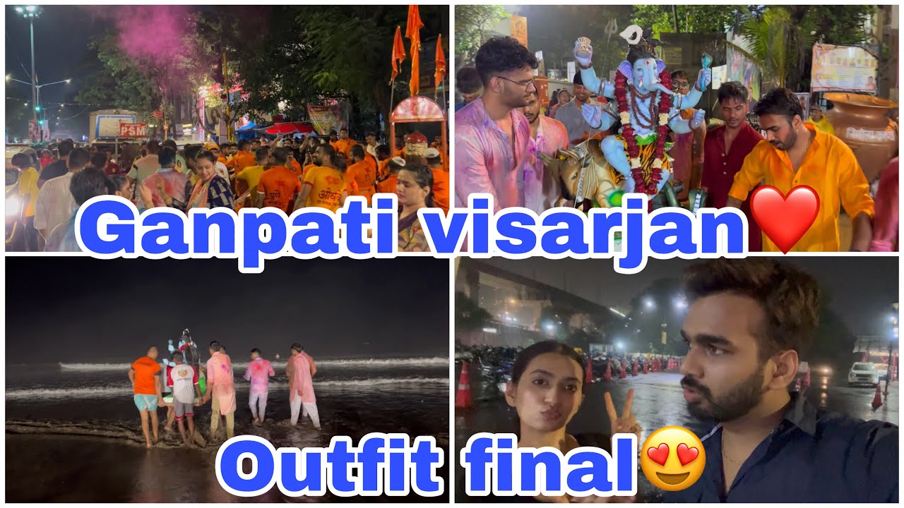 Ganpati Bappa Visarjan | Engagement K Kapde Final Ho Gaye😍❤️ | Ankit Azad Vlogs
