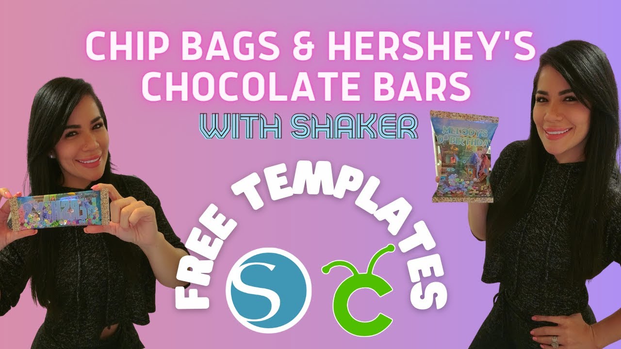 Chip Bag & Hershey's Bar with Shaker FREE TEMPLATES