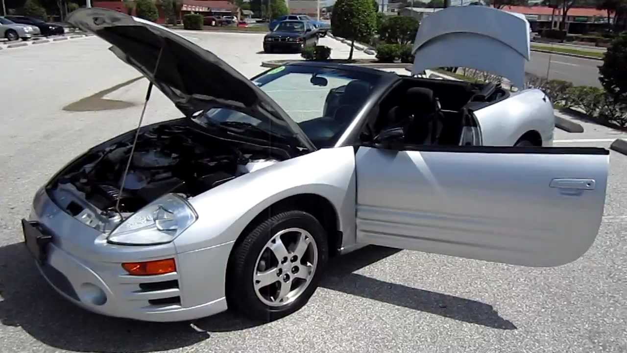SOLD 2003 Mitsubishi Eclipse GS Spyder Convertible 87K Miles Mint Meticulous Motors Florida For Sale