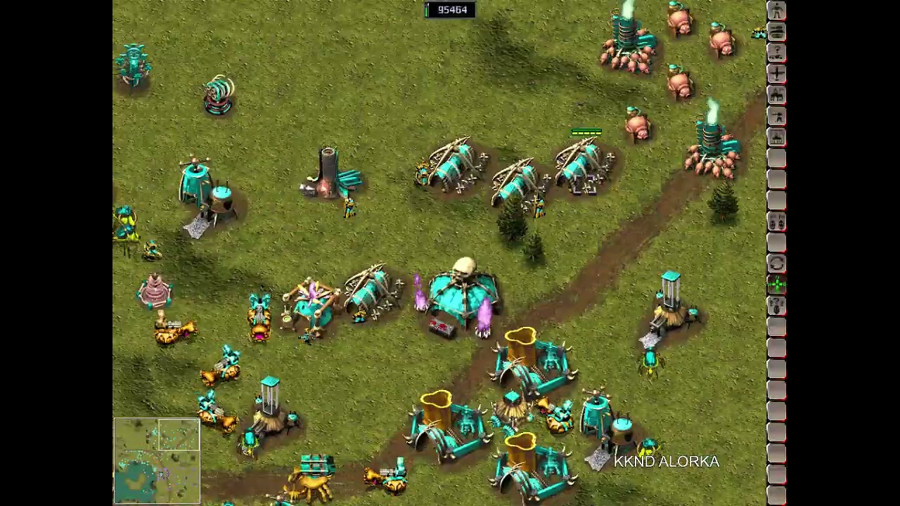 KKND2 Krossfire 1v7 (Xtreme) (Survivor) Rus: 500000 Map: mlti_06