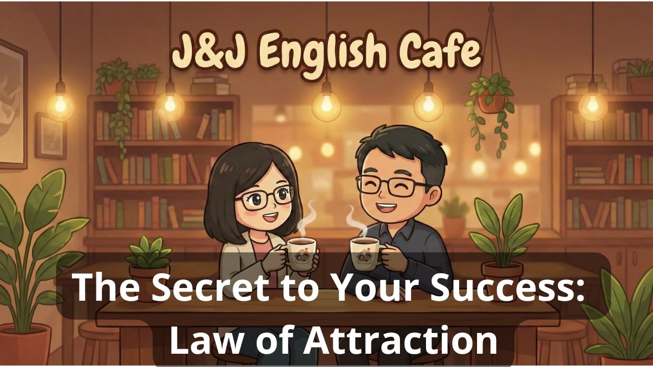【J&J English Cafe】Ep.29: The Secret to Your Success: Law of Attraction