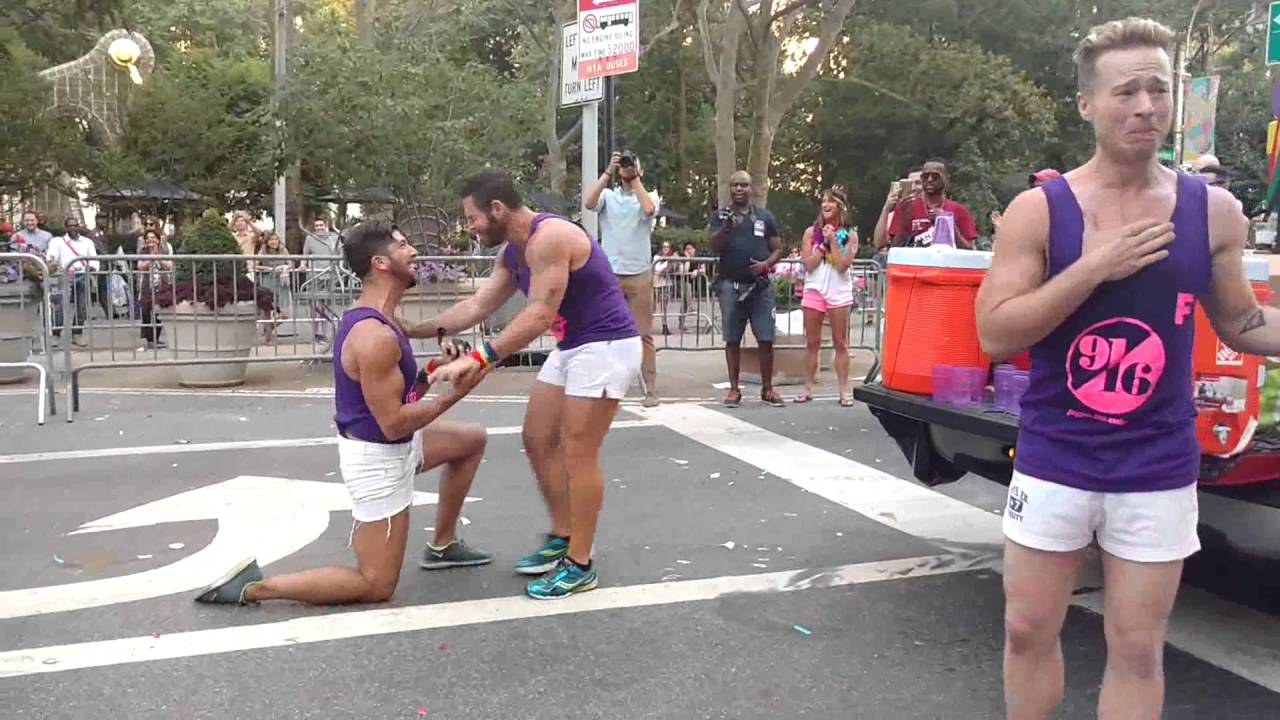 FLAGGOTS NYC 2016 Marriage proposal and 